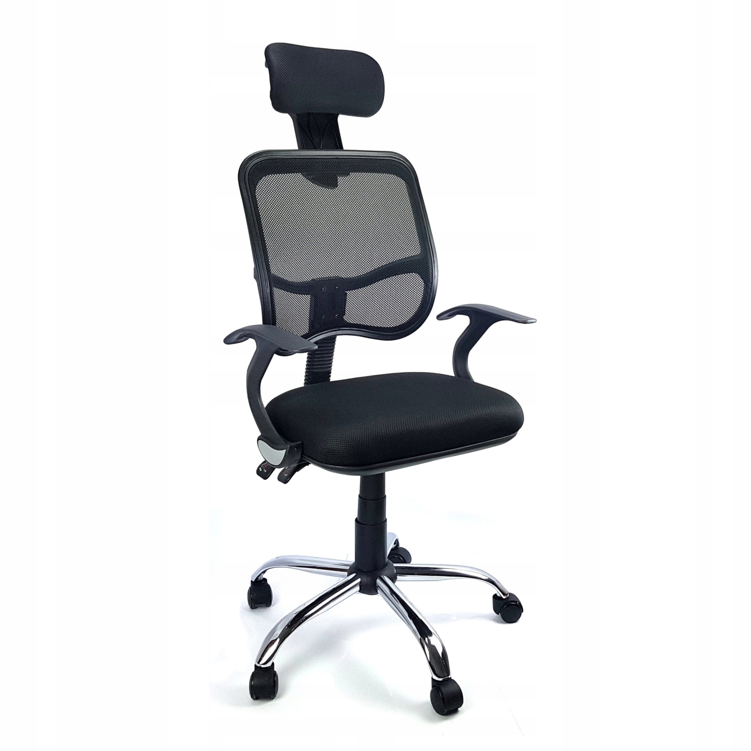 

Fotel biurowy obrotowy ergonomiczny czarny Hexagon