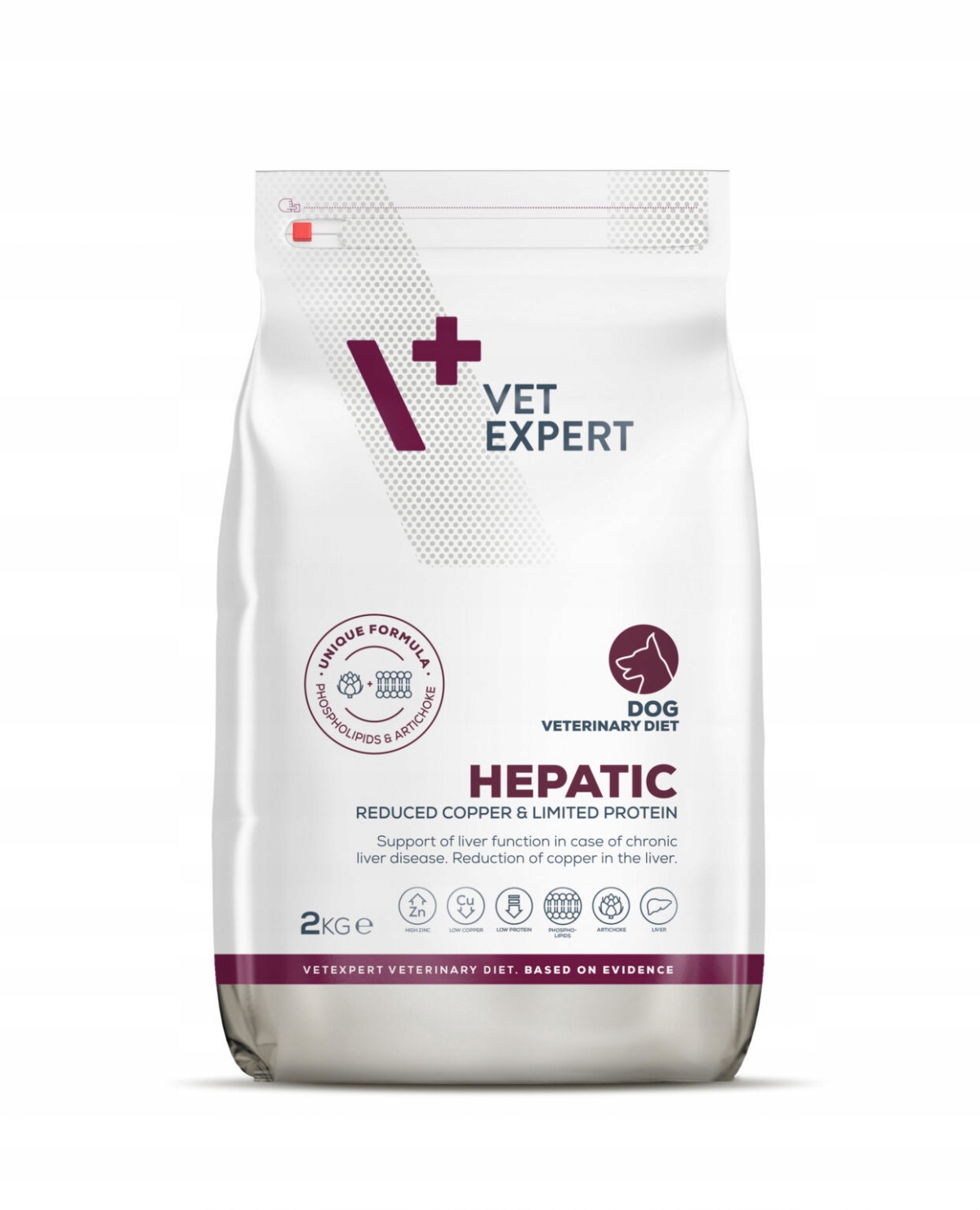 Sucha karma dla psa VetExpert Veterinary Diet Hepatic dog 2kg