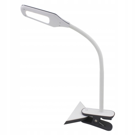 NILSEN LAMPKA BIURKOWA NELLY BIAŁA KLIPS 11,5W LED Zasilanie sieciowe