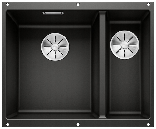 Zlew Blanco SUBLINE 340/160U 525985 czarny+syfon