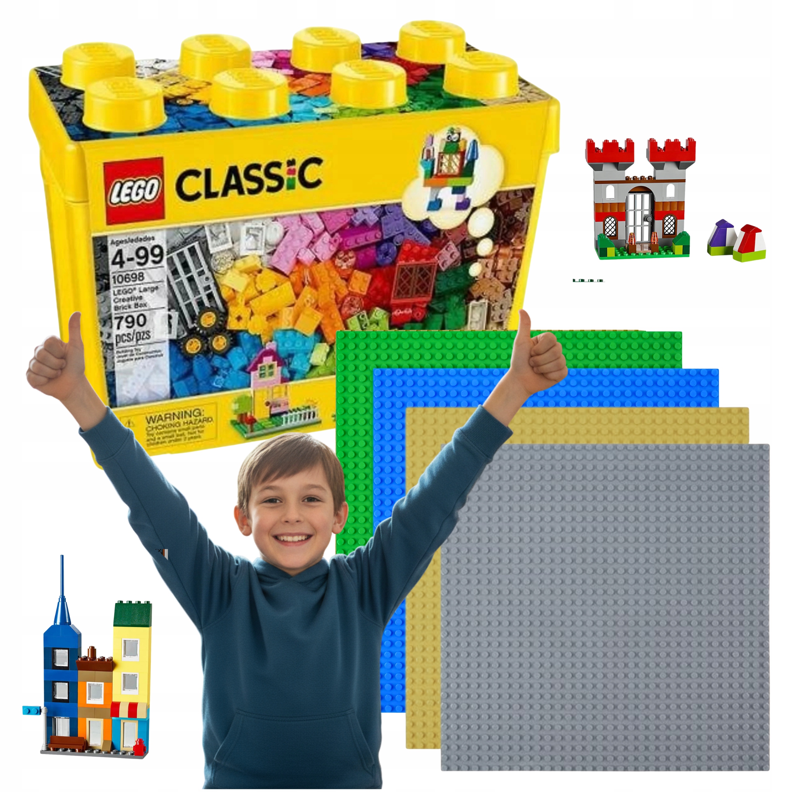 Lego Classic stavebnice Velké základní konstrukční desky 4ks Set dárek