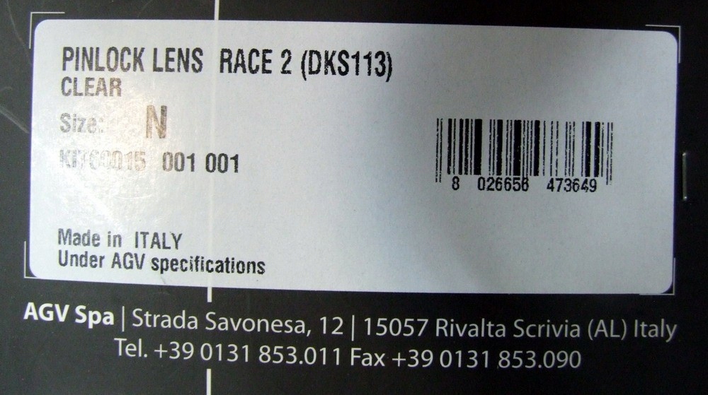 Pinlock do kasku AGV K-5 Jet Producent AGV