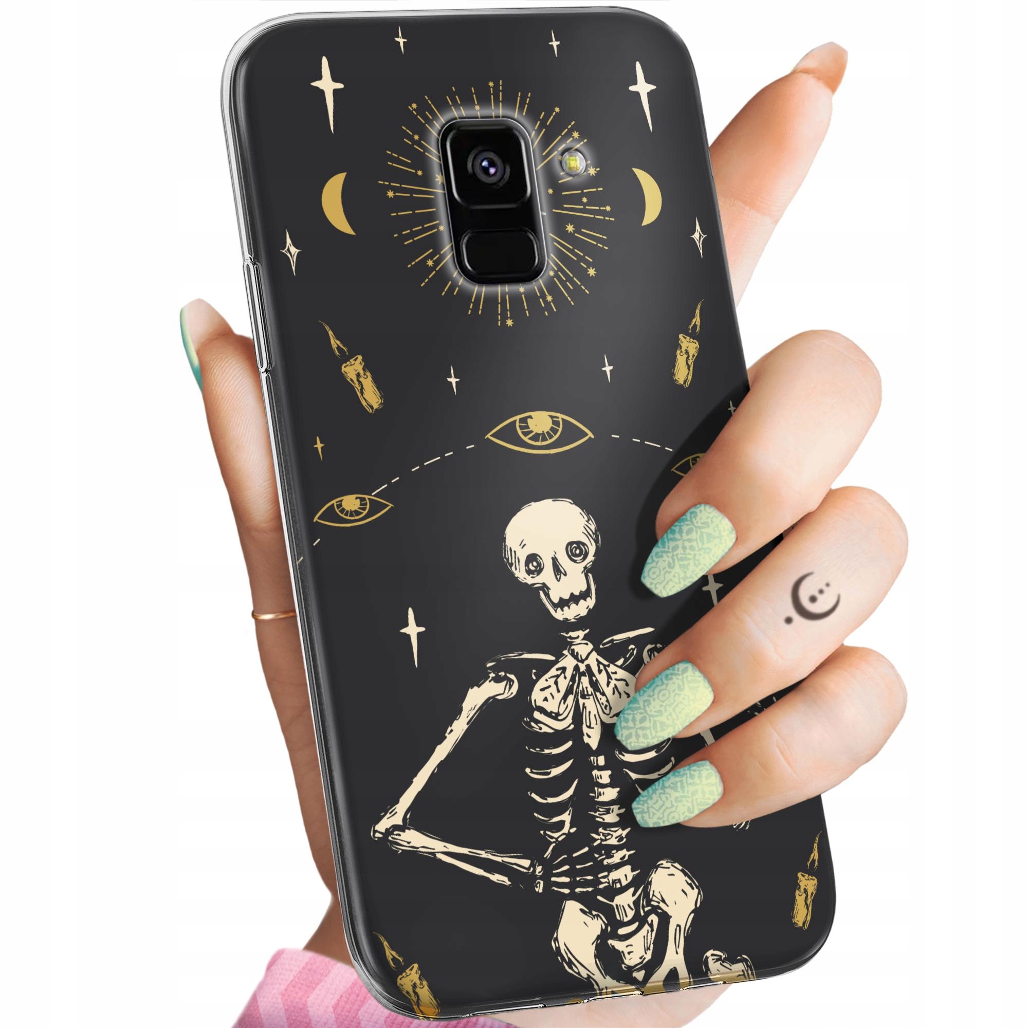 Etui Do Samsung Galaxy A5/A8 2018 Czaszka Szkielety Memento Mori Case