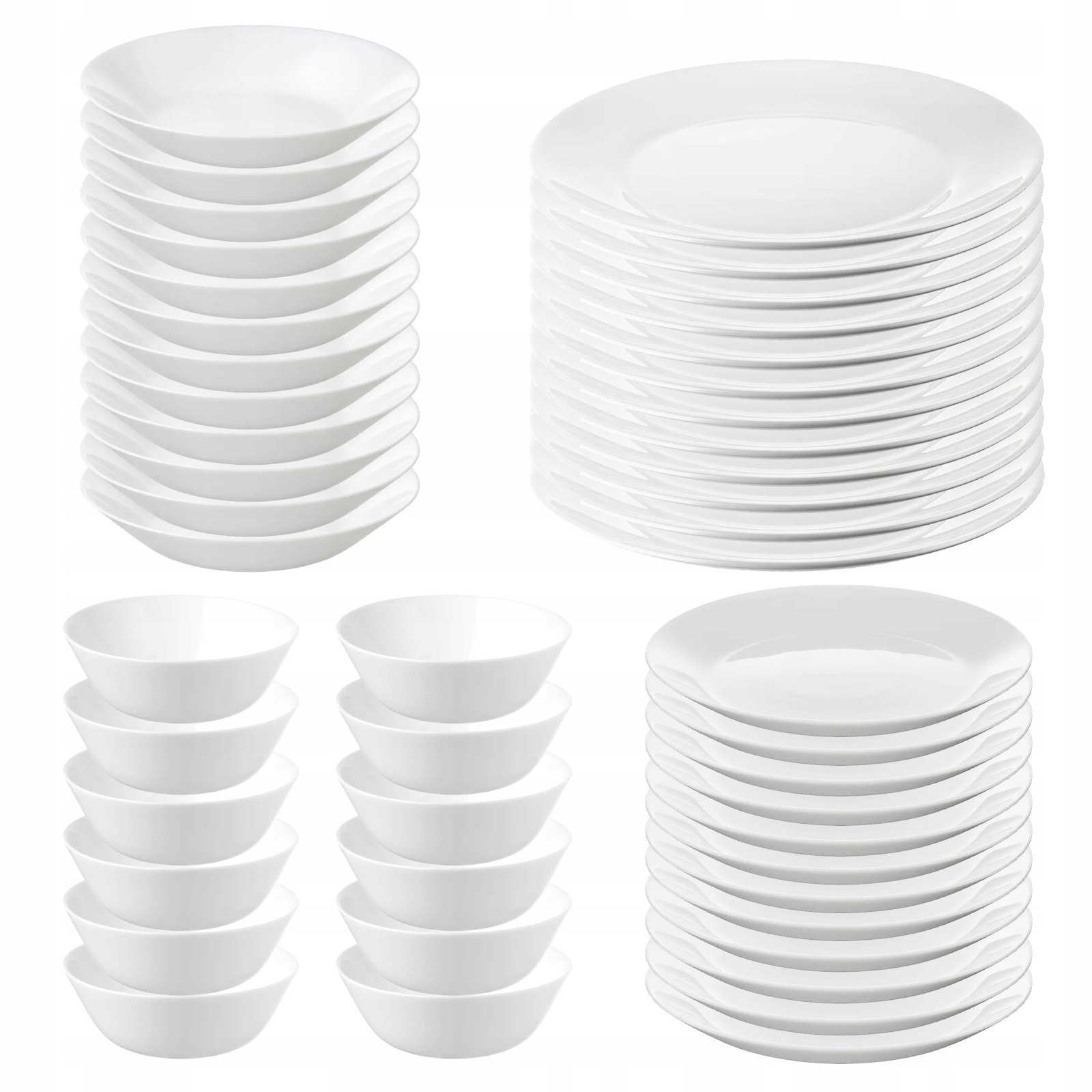 IKEA OFTAST ZESTAW TALERZY I MISEK ZASTAWA 48 SZT.