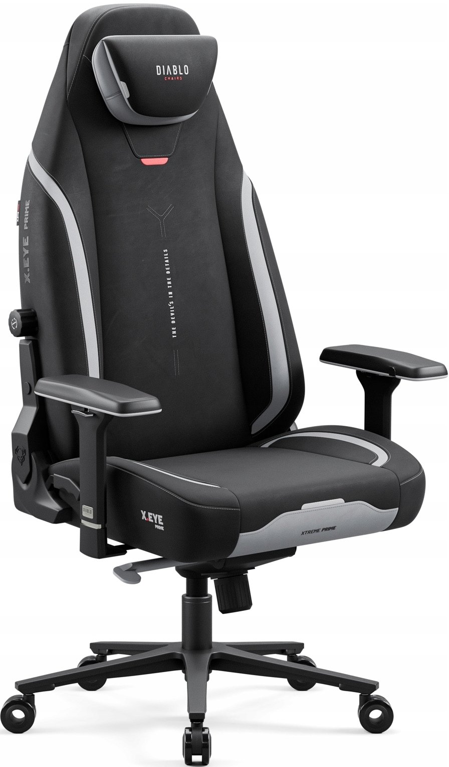 Diablo Chairs X.Eye Prime, Normal Size, Burned Black Gamingowy do 140kg Czarny