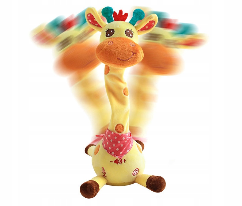 ŚPIEWAJĄCA I TAŃCZĄCA DLA DZIECI INTERAKTYWNA PLUSZOWA ŻYRAFA