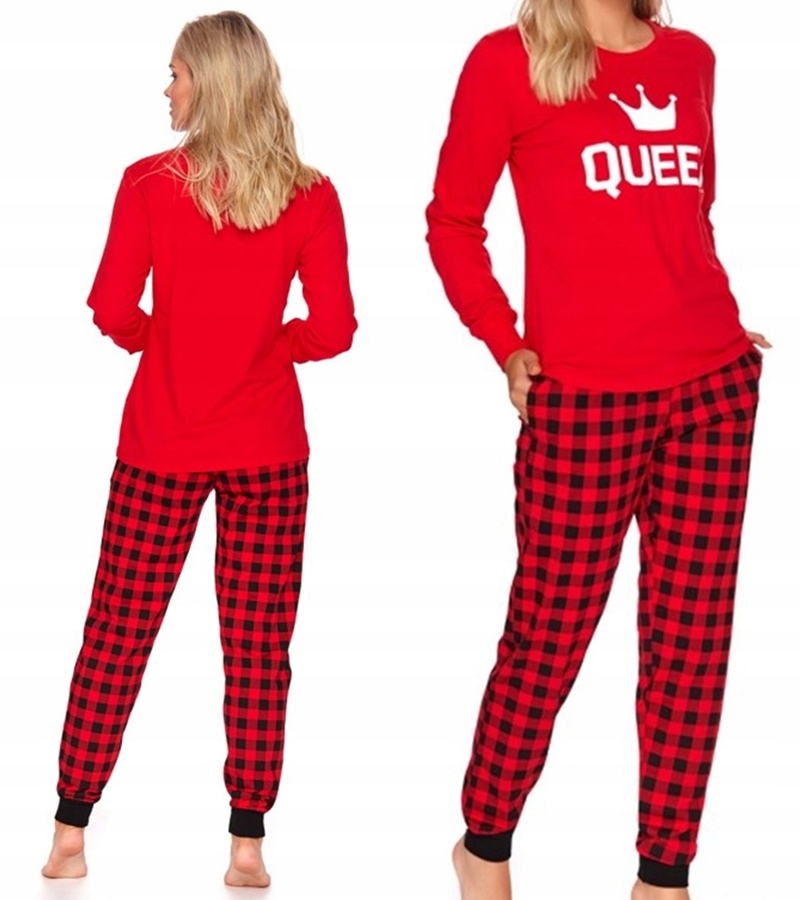 Dámské pyžamo Doctor Nap 9748 L 40 Červená