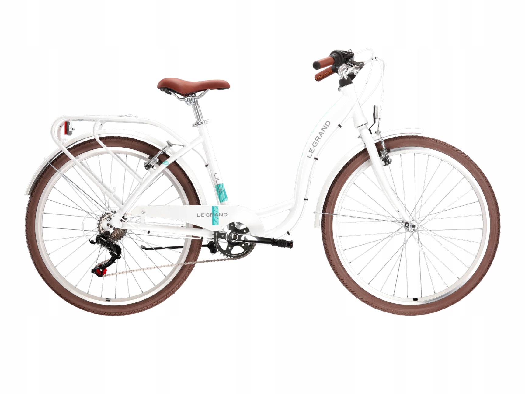 Rower miejski Kross Le Grand Lille 1 rama 15 cali koło 26 biały 6 biegów