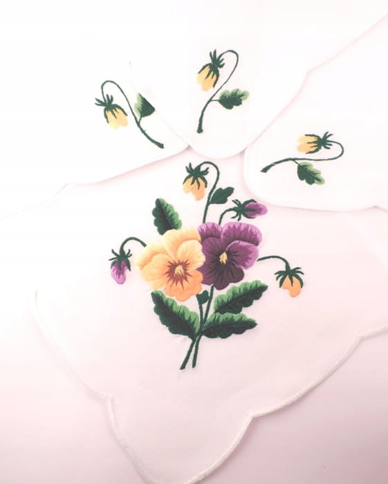 Sada folkových ubrousků s rybářskou výšivkou brášky