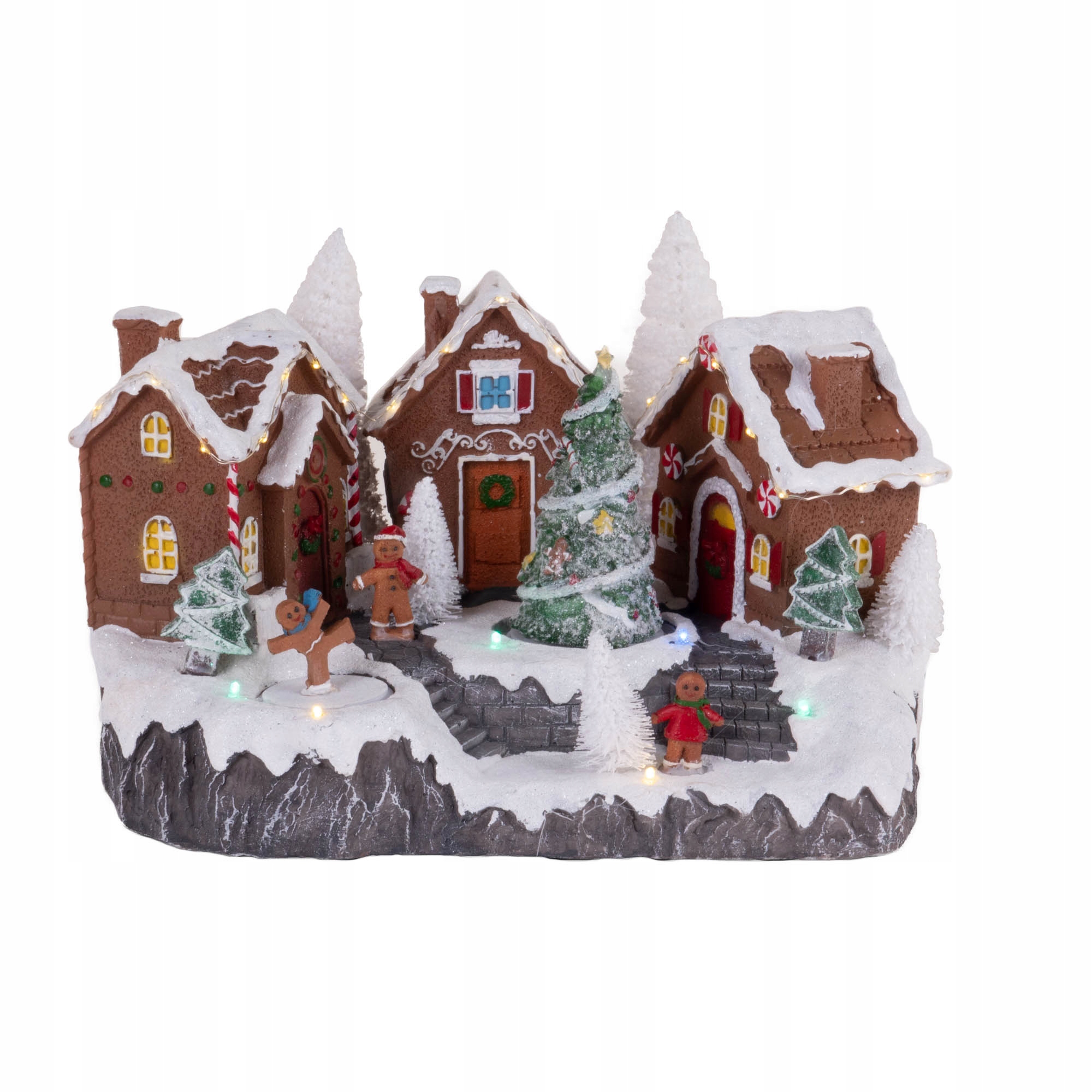 Pohyblivá Vianočná Scénka Perníkovej Chalúpky 31 X 23 X 18 CM Led