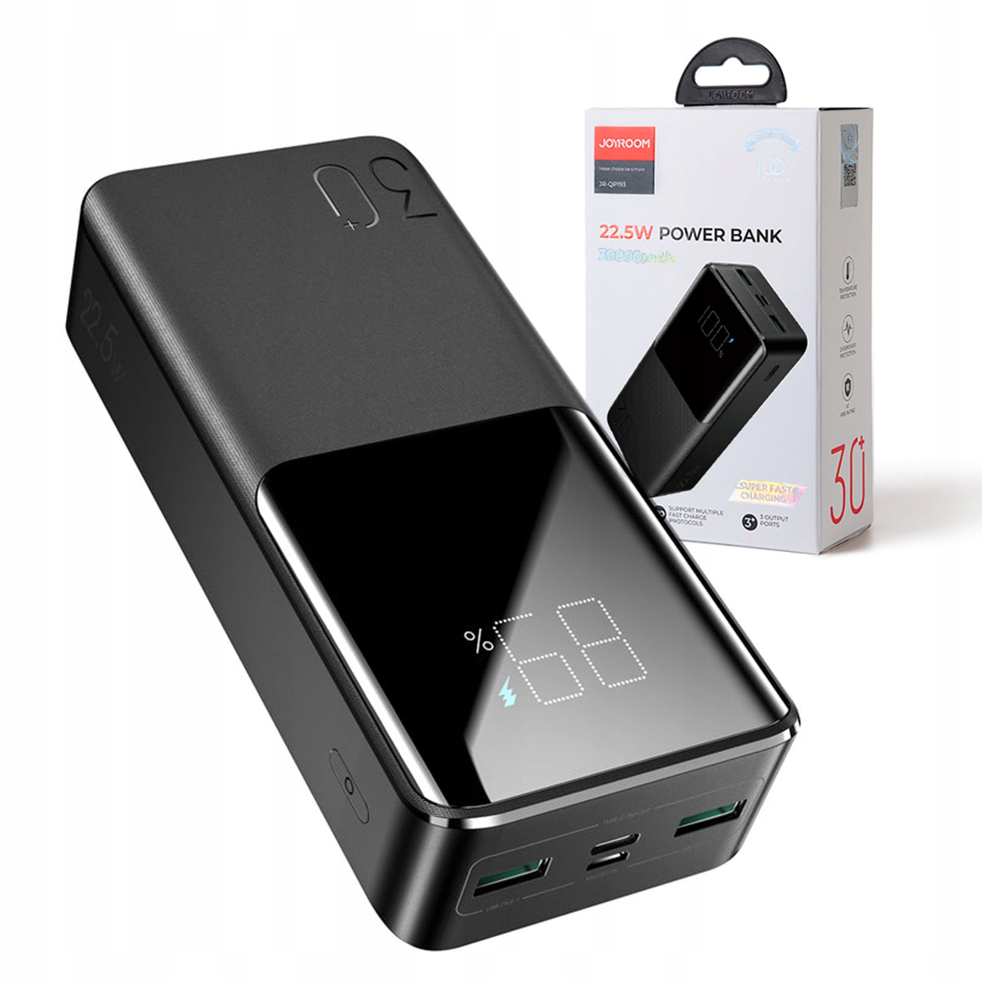 

Joyroom Power Bank 30000mAh 2x Usb 22.5W