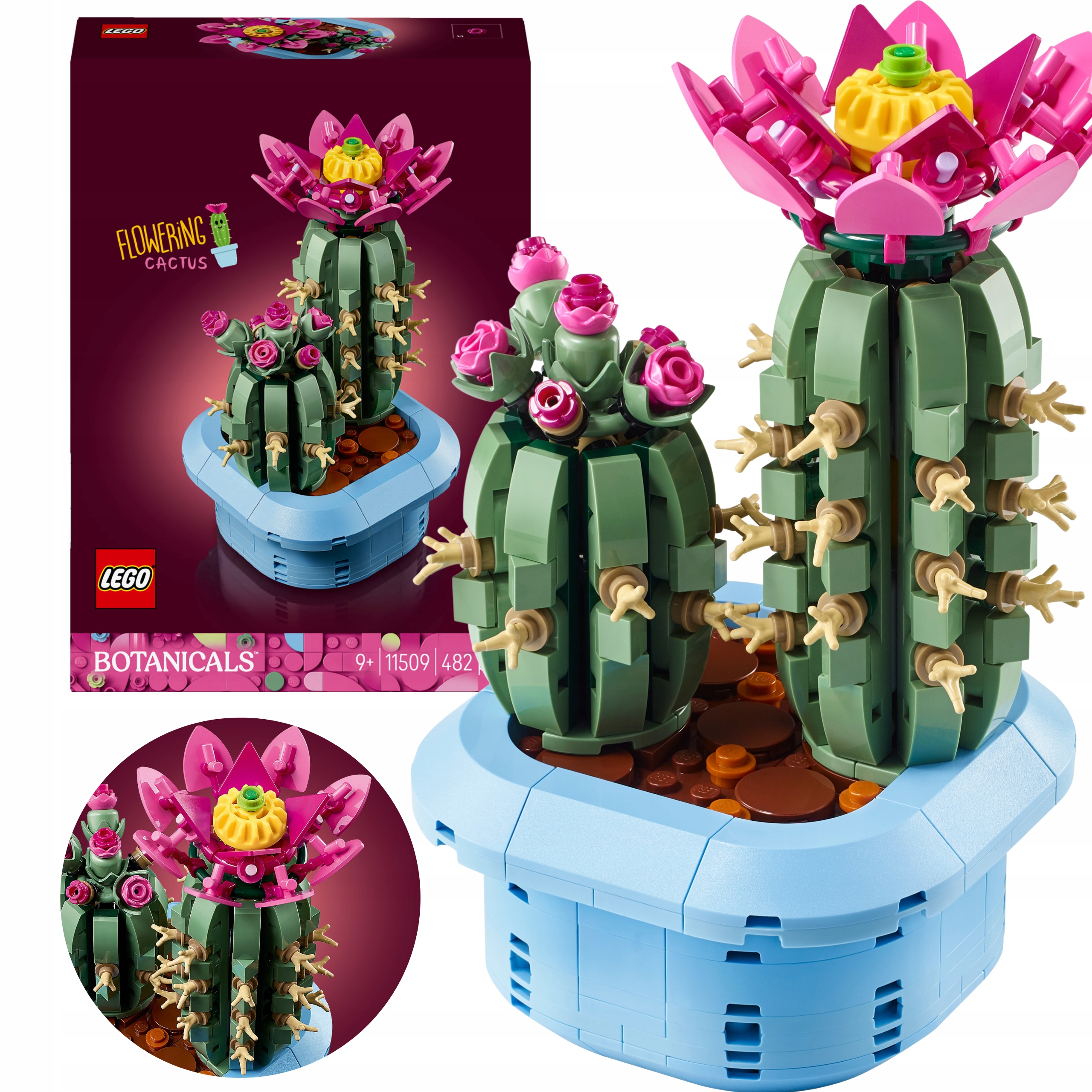 Lego Botanicals Na Walentynki Premium Zestaw XXL Kwitnący Kaktus
