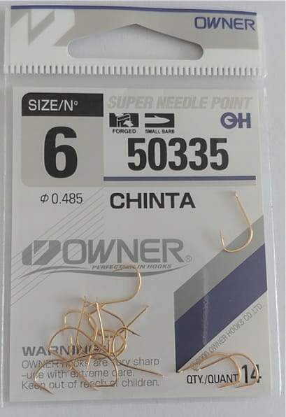 Haczyki Owner 50335 CHINTA/rozm.6/14szt.