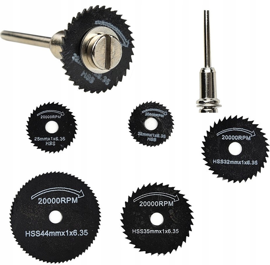 TARCZE DO MINI WIERTARKI 22 25 32 35 44mm + UCHWYT