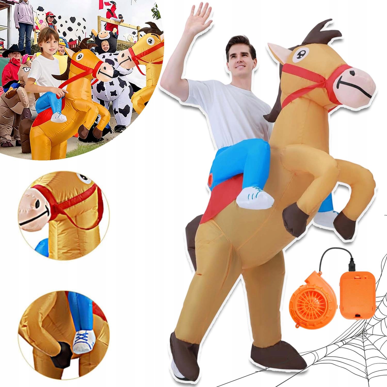 Nafukovací Kombinéza Kostým Samonafukovací Převlek Kostým Koně Cosplay