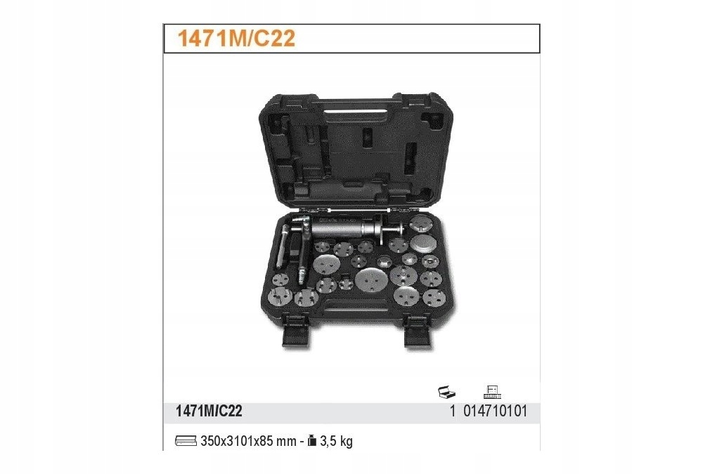 ZESTAW NARZĘDZI TŁOCZKÓW ZACISKÓW 1471M/C22 BETA Marka inna