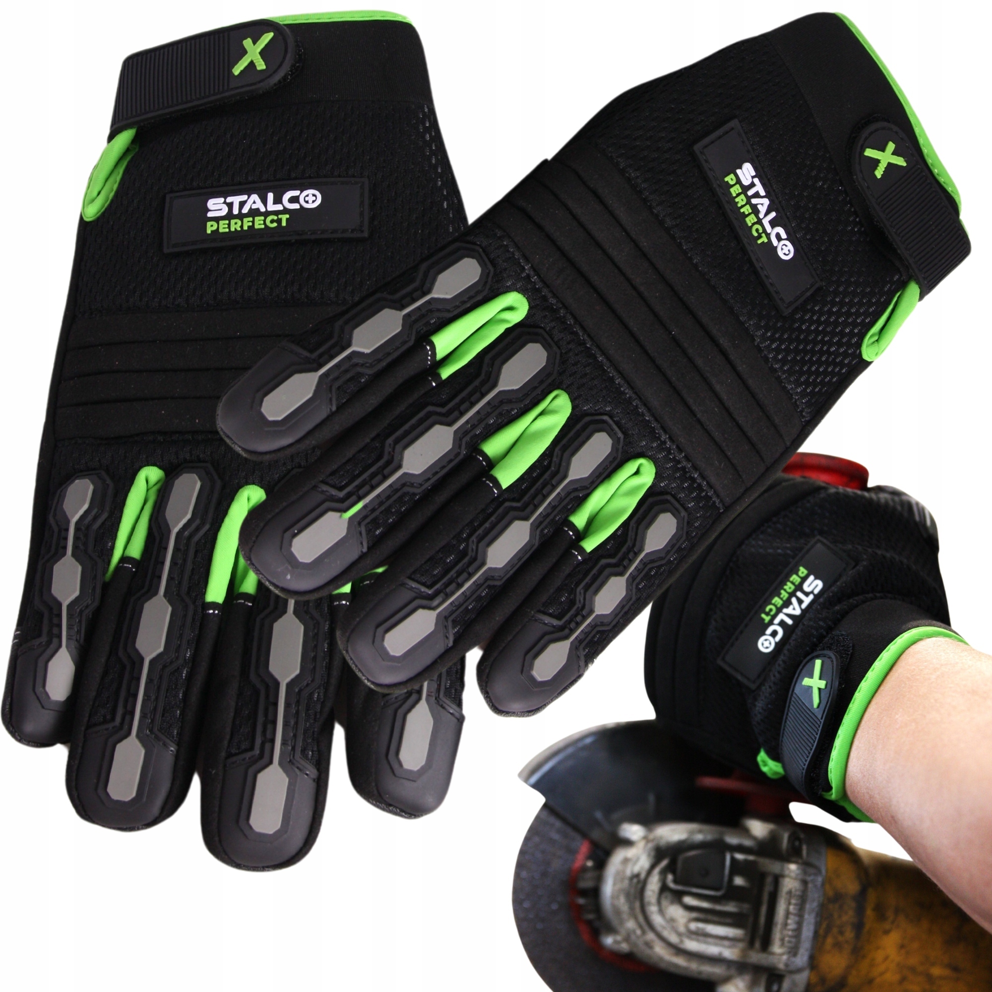 Pracovní rukavice pro antivibrační práce, pohodlné, dobrá redukce vibrací vel. L