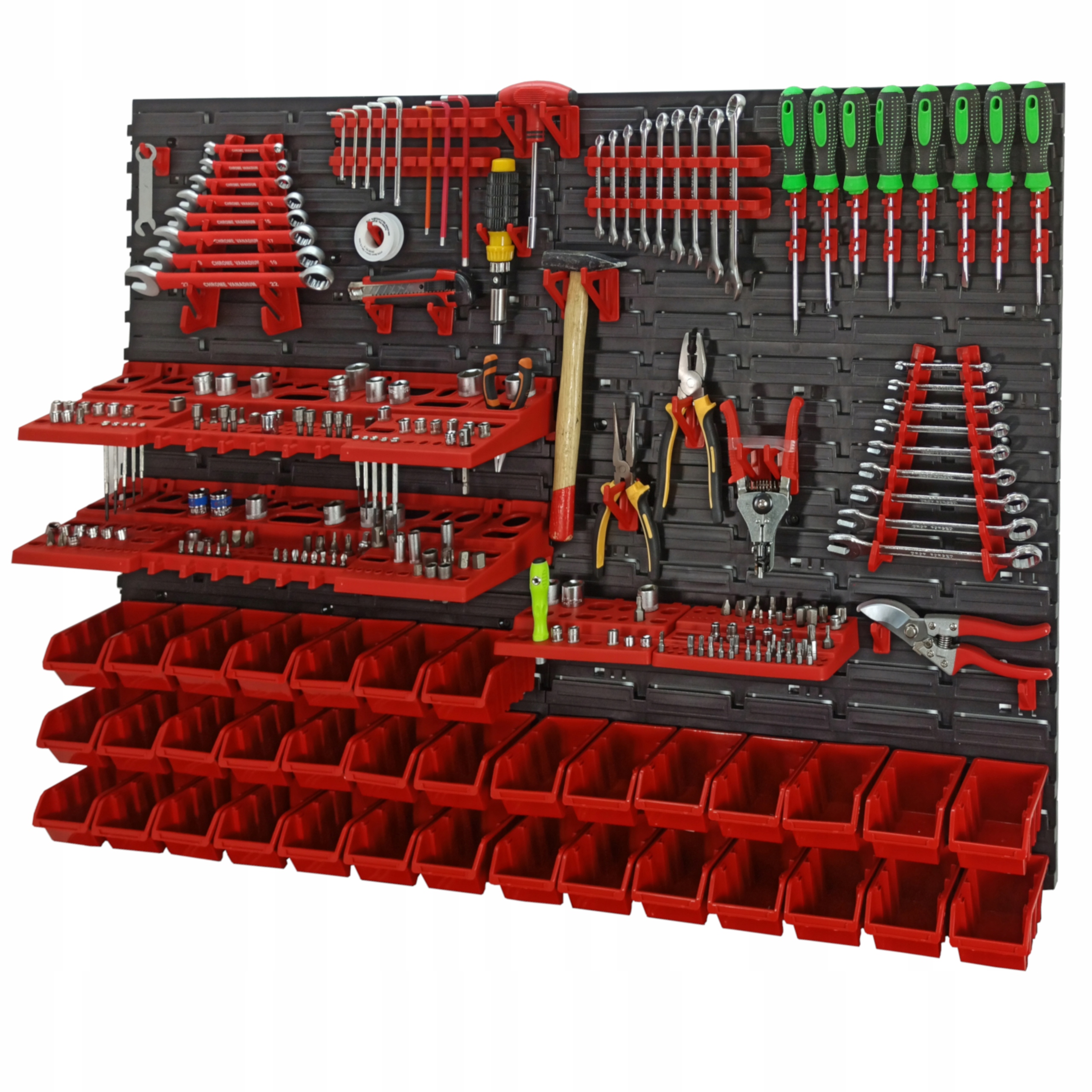 Tablica ścianka narzędziowa 115x78cm 35 kuwet