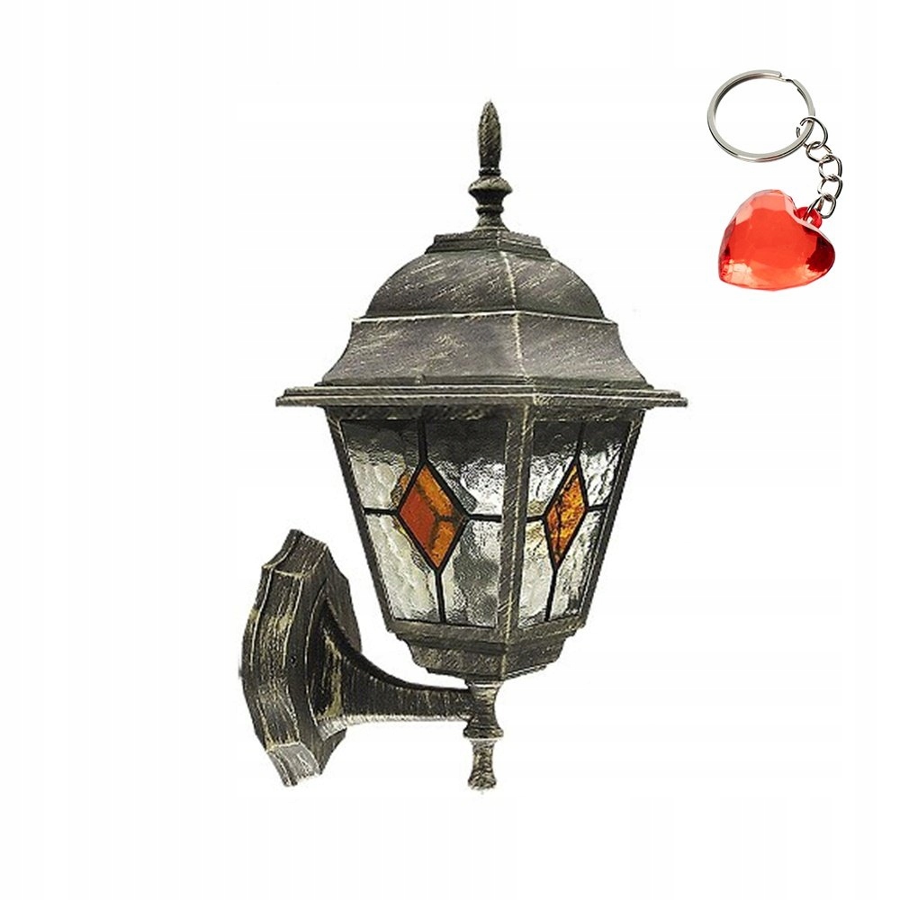 Venkovní nástěnné svítidlo na terasu IP43 E27 skleněná vitráž Monaco 8182 Rabalux