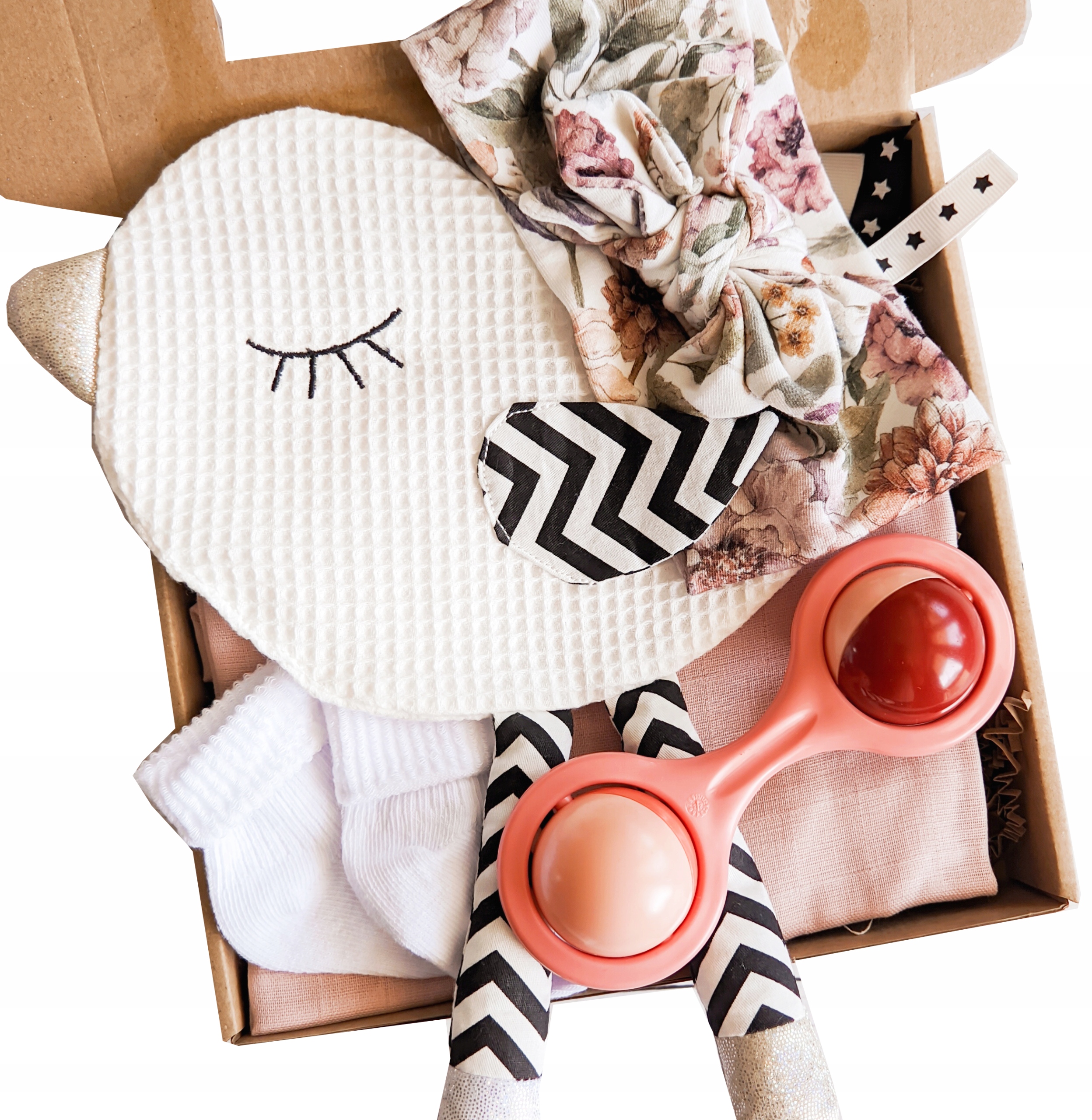 dárek pro malou holčičku na baby shower křest k narození boho