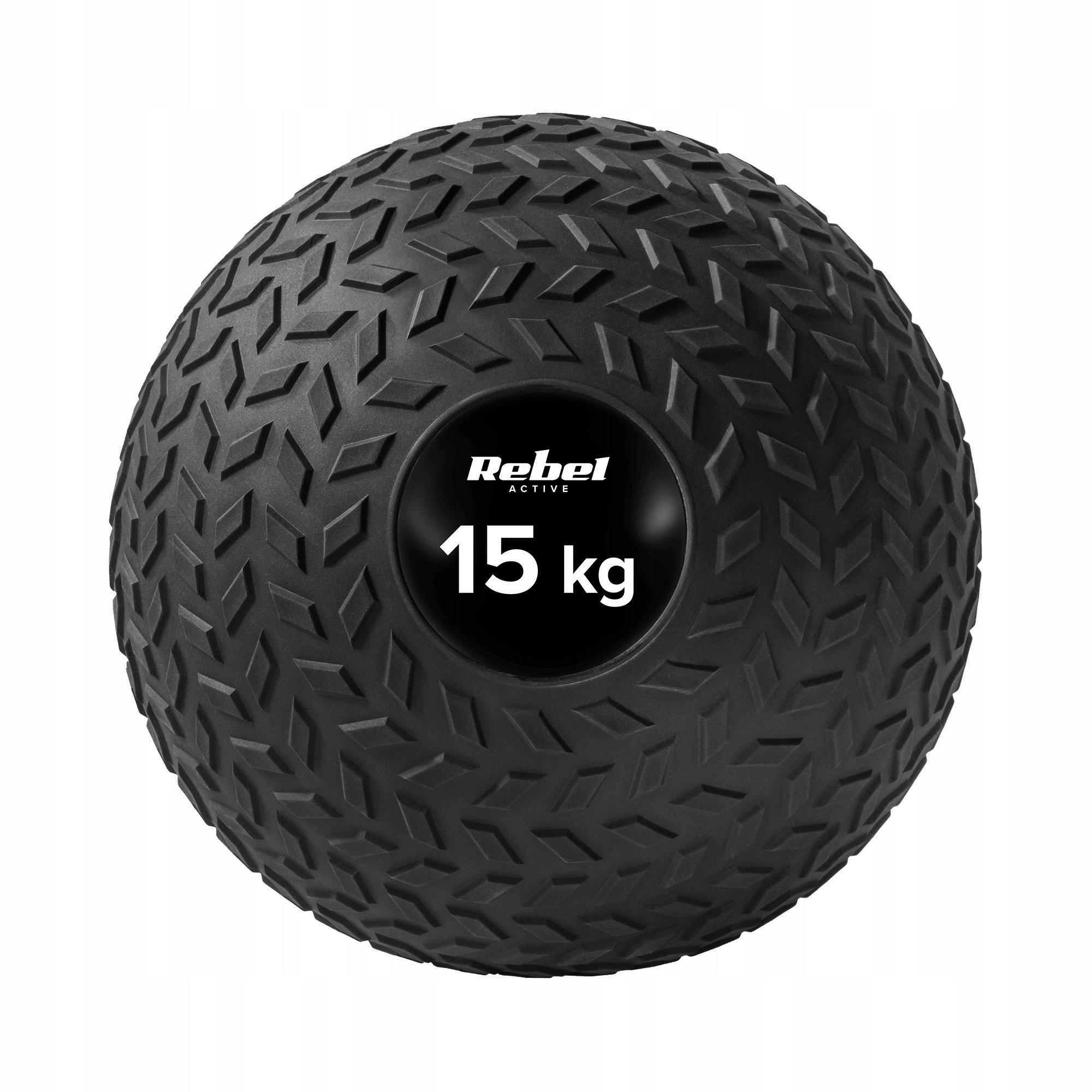 Rebel RBA-3108-15 Medicinbal Slam Ball, 23 cm, 15 kg, černý