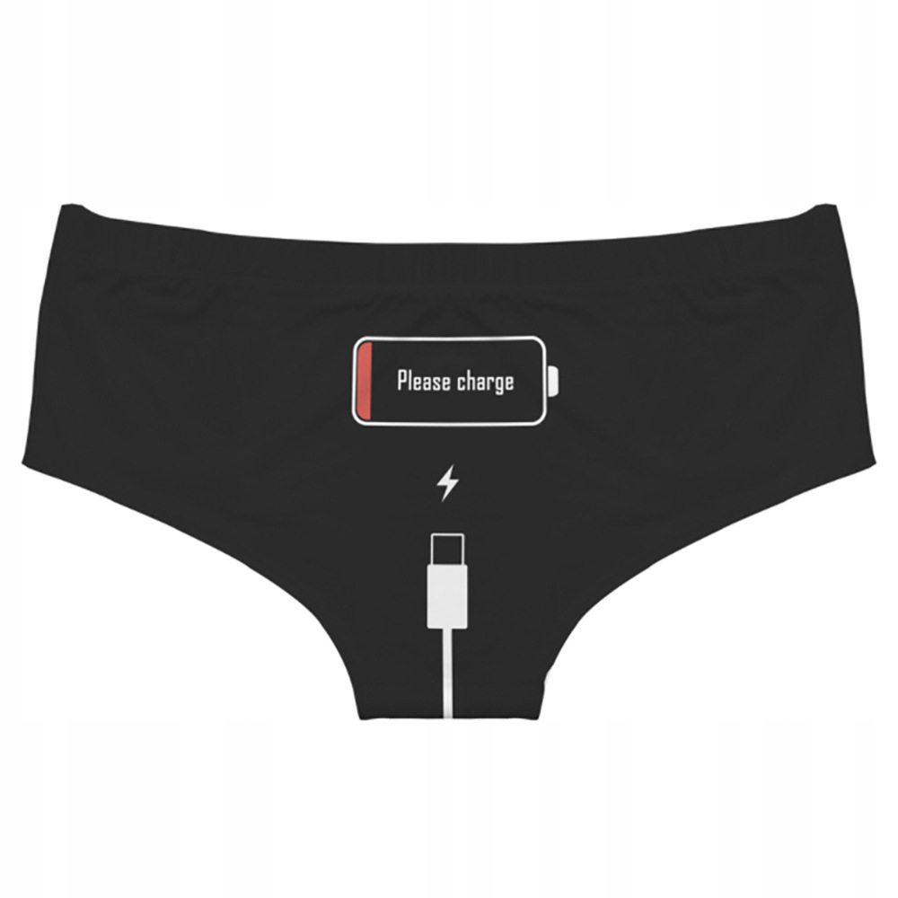 MAJTKI DAMSKIE Please Charge ME Proszę NAŁADUJ rXL