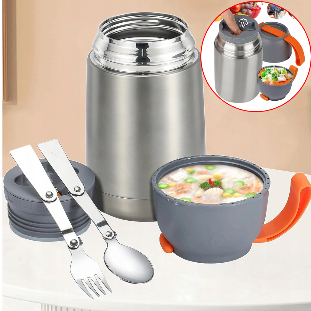 Termoska Na Polévku Oběd 650 ML Nerezová Ocel Premium