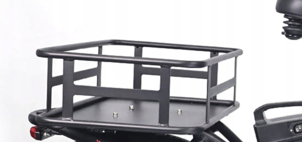 KOSZ ROWEROWY METALOWY TYLNY BAGAŻNIK KOSZ ROWER E-BIKE ELEKTRYCZNY ROWER