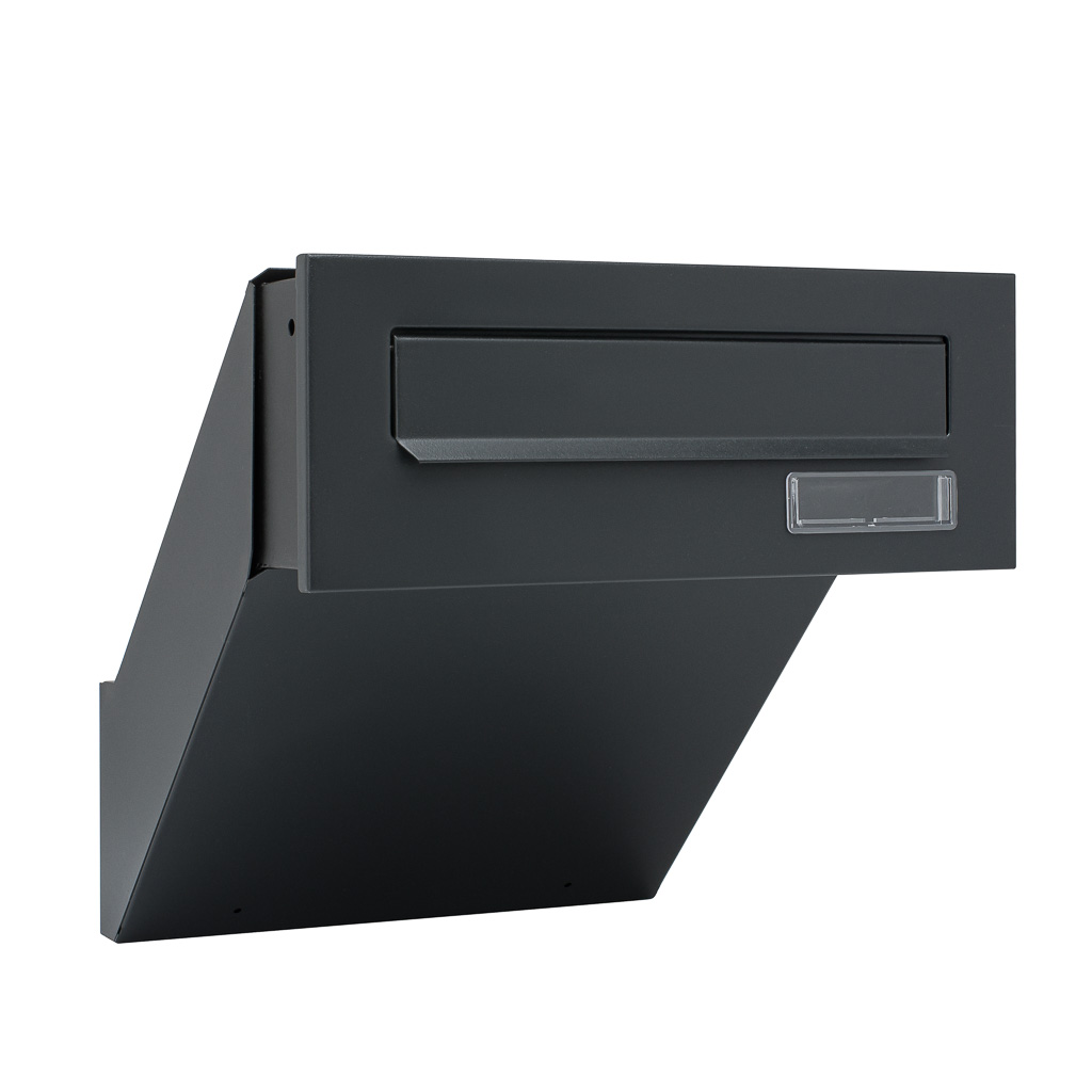 SKRZYNKA NA LISTY PRZELOTOWA DO WMUROWANIA 26-42 cm REGULOWANA ANTRACYT MAT Kod producenta Skrzynka na listy przelotowa antracyt