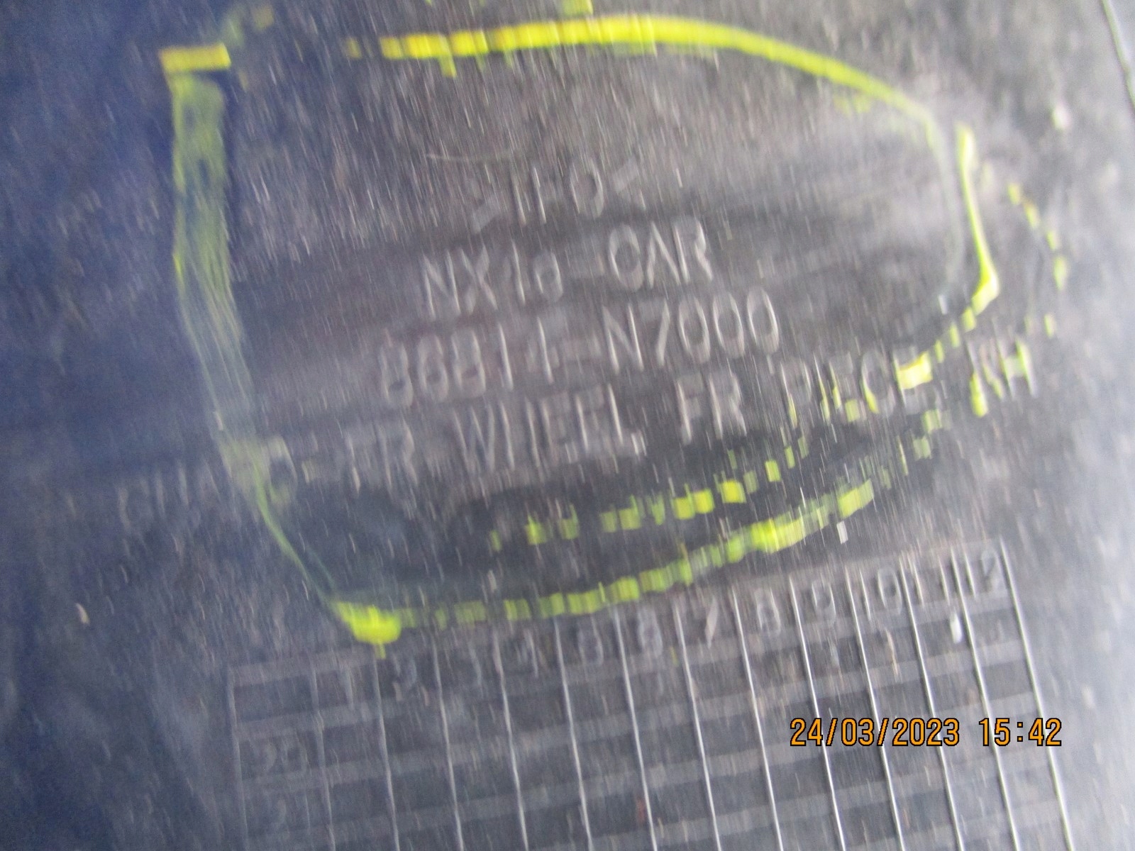 mudguard HYUNDAI TUCSON IV left 86811-N7000