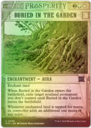 Magic The Gathering: Buried in the Garden (Foil Breaking News)