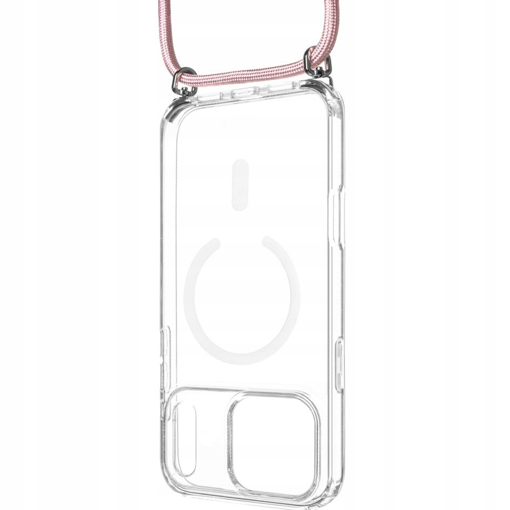 Etui Fixed do iPhone 17 Pro do MagSafe, ochronne, przezroczyste, ze smyczką