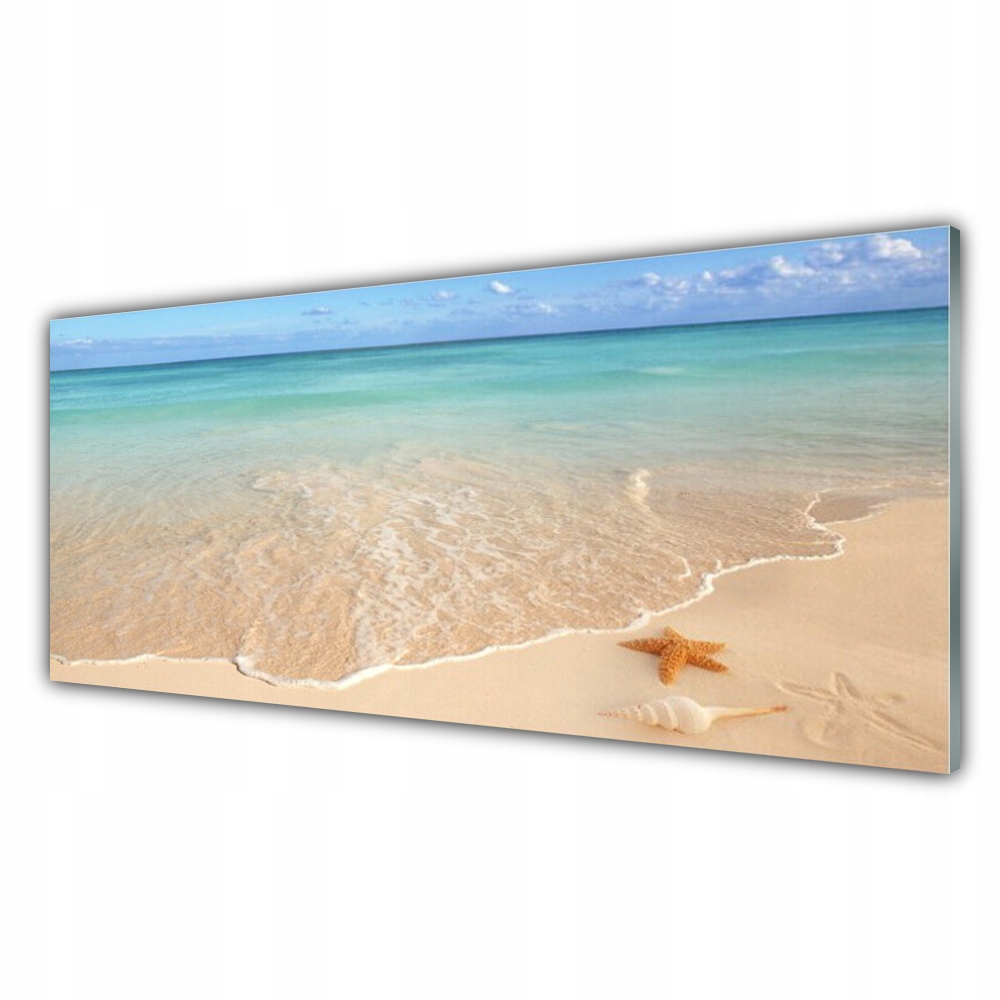 

Fotoobraz akryl 125x50 Plaża Rozgwiazda Krajobraz