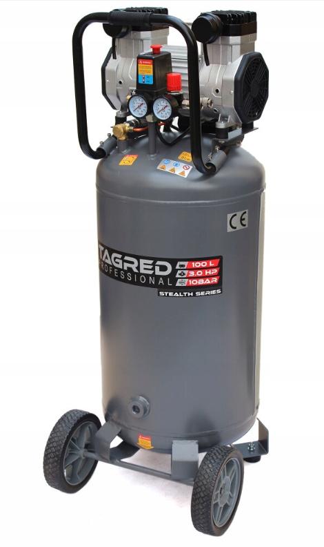 Kompresor bezolejowy Tagred TA3397 100 l 10 bar Model TA3397