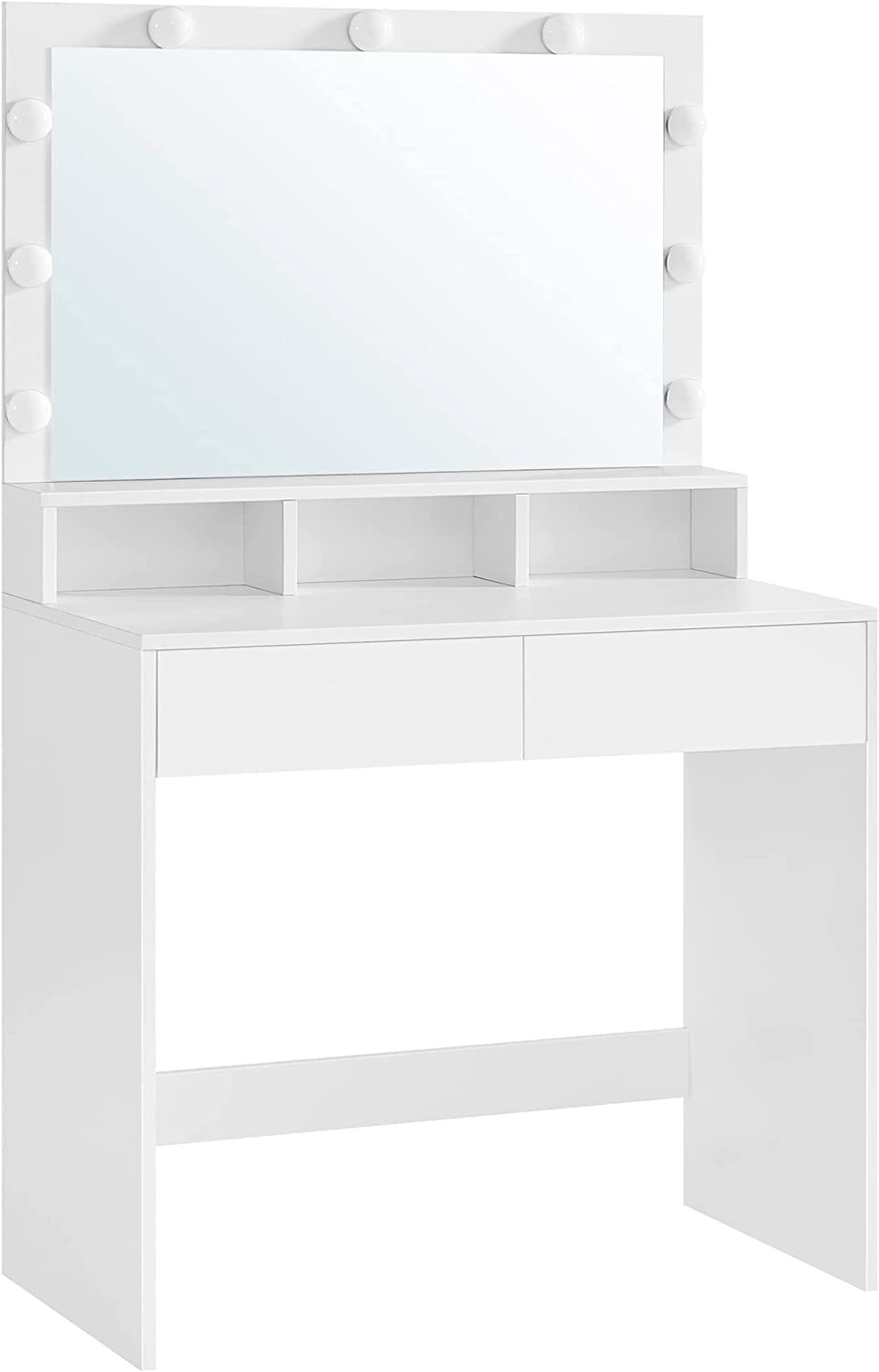 

Toaletka kosmetyczna lustro żarówki Led 80cm biała
