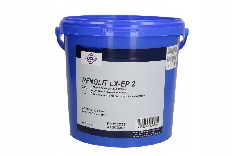 Mazivo na ložiská lítiový komplex Renolit (5KG) Fuchs Oil 600790967