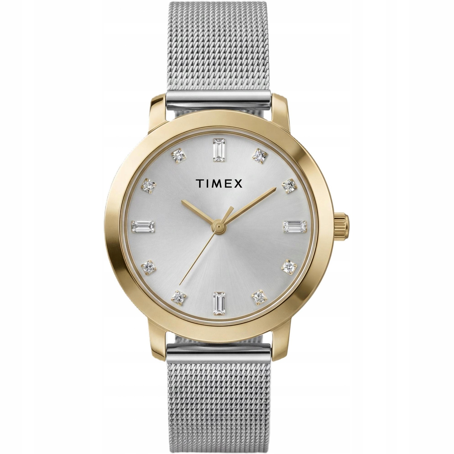 Dámské hodinky Timex TW2Y48800 Zirkony stříbrné
