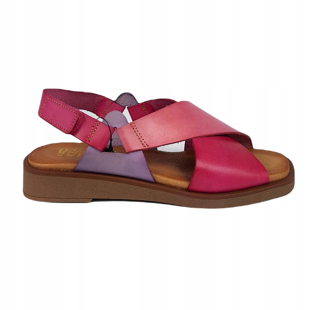 Dámské sandály Verano 1823 Fuxia Pink 36, Fuchsiová barva