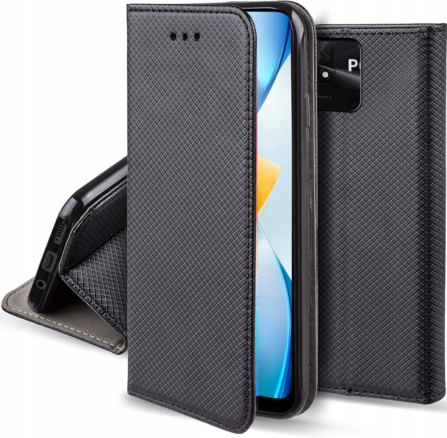 

Etui do Poco C40 Pokrowiec Magnet Smart +szkło