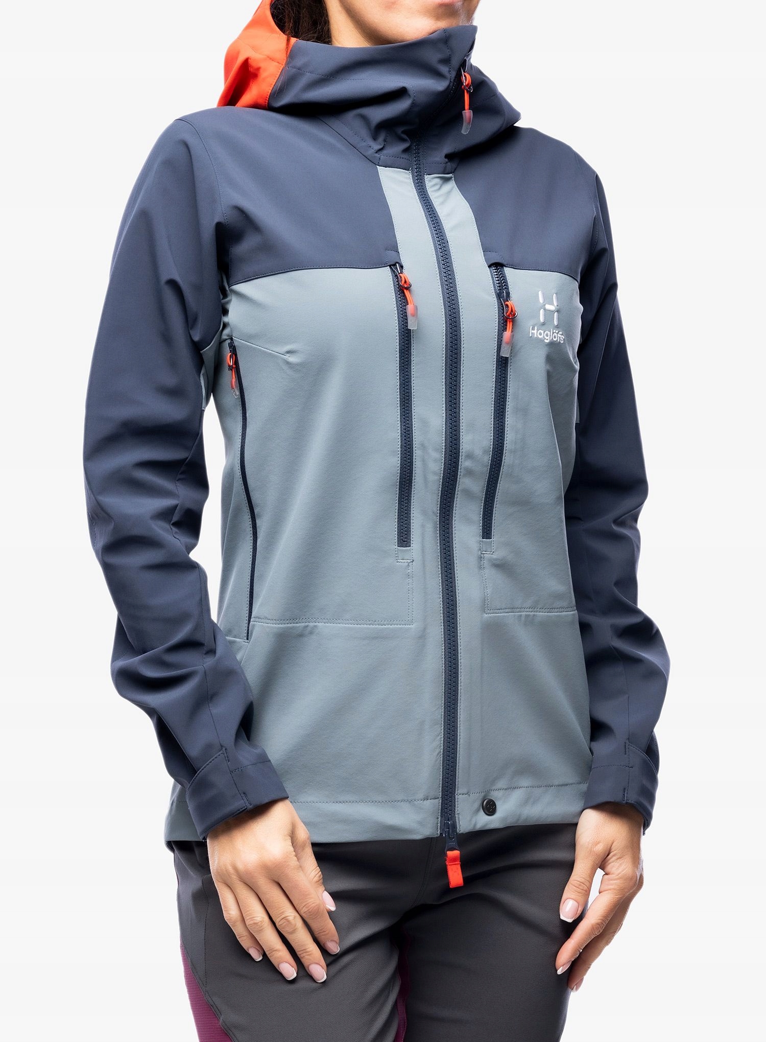 Dámská softshellová bunda Haglofs Roc Sight Softshell Jacket steel blue L