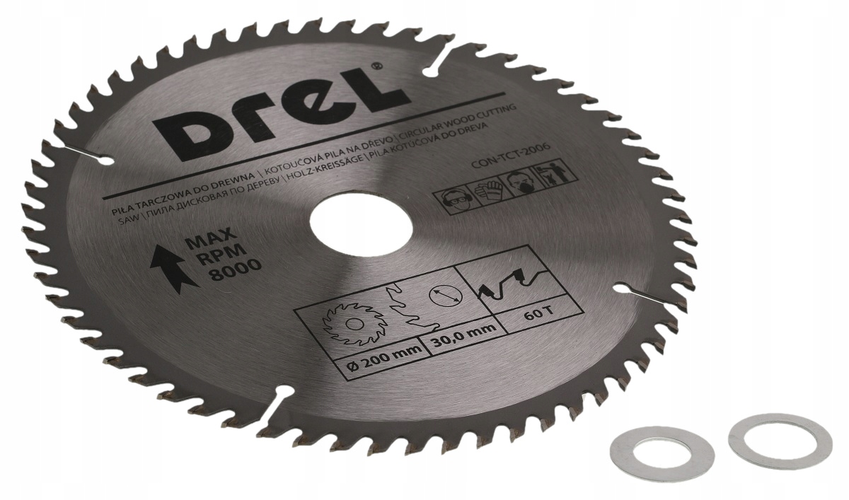 

Piła Tarczowa Do Cięcia Drewna Widiowa 200mm x 60T