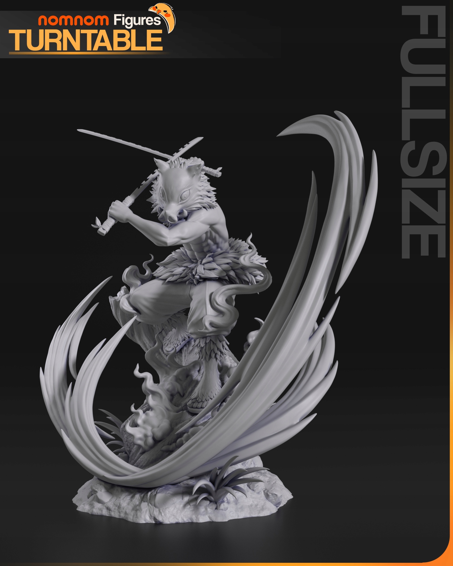 Figurka Inosuke Demon Slayer NomNom Figures 3D tisk 14K Dárek