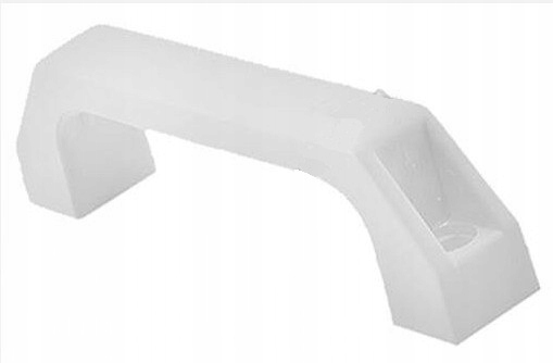 UCHWYT Z PVC 120 MM, BIAŁY