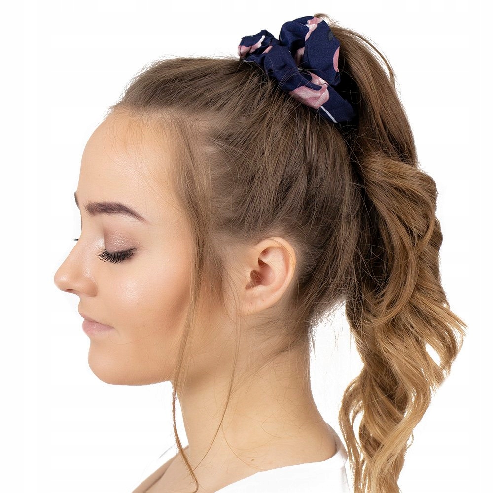 

Gumka Do Włosów scrunchie Frotka granatowa Flaming