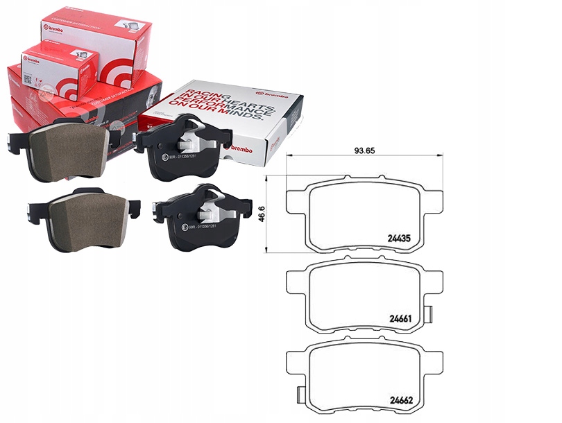 Brzdové Destičky Honda Accord 08- Zadní Brembo