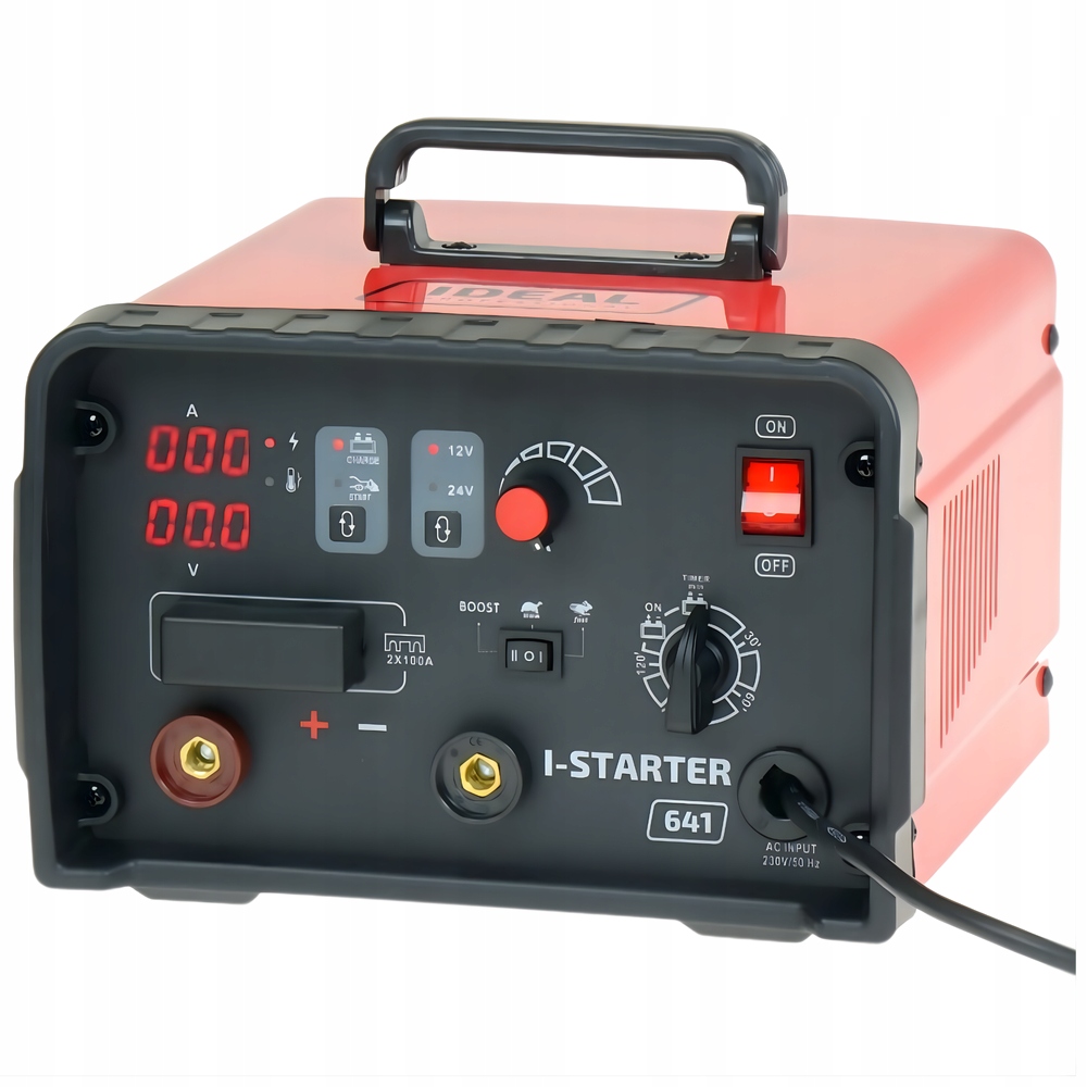 Automobilový Usmerňovač s štartérom I-starter 641 Ideal 230V S Kabelmi