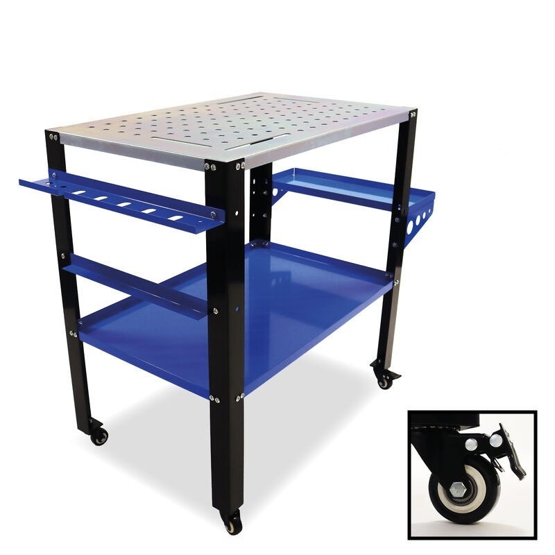 Mobilny stół spawalniczy warsztatowy roboczy na kółkach do 250kg