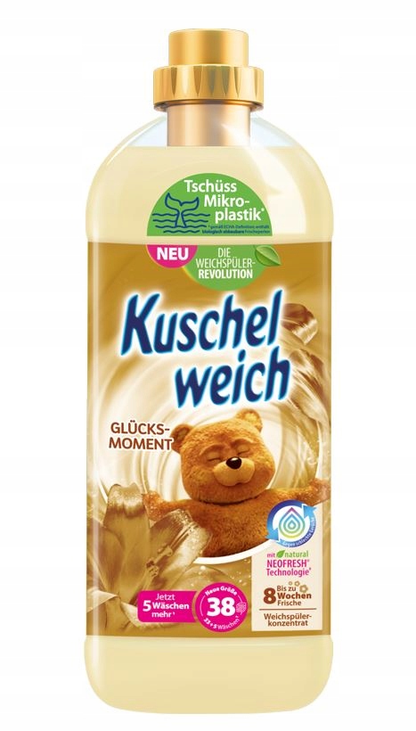 Levně 5x Kuschelweich tekutá aviváž Zlatá 1 l