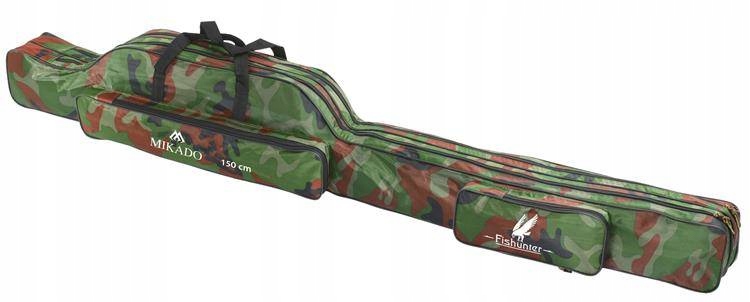 D Pokrowiec Wędkarski 2 Komorowy 130 cm Camouf