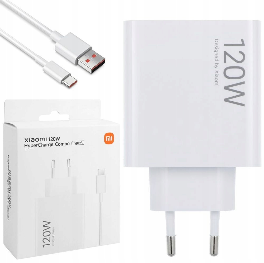 Xiaomi 120W HyperCharge síťová nabíječka Usb kabel Usb-c